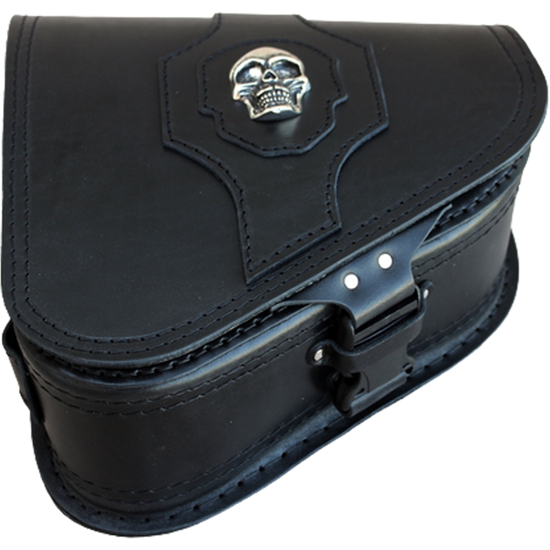 Borsa da moto in pelle RSA S637 HD Softail nera