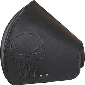 Borsa da moto in pelle RSA S641 Punisher HD Softail nera