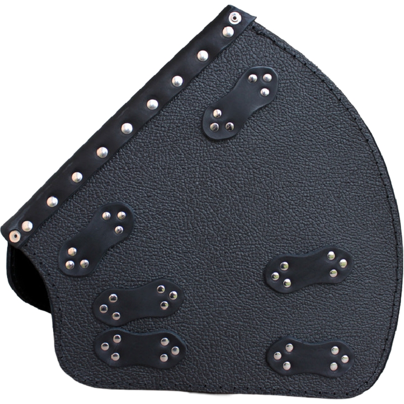 Borsa da moto in pelle RSA S641 Punisher HD Softail nera