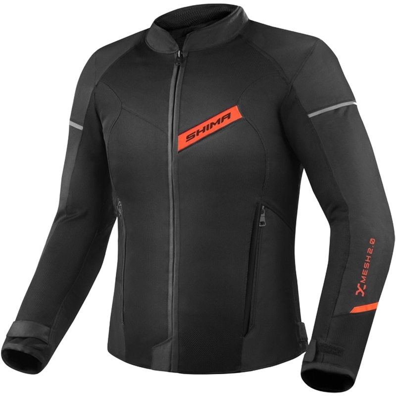 Giacca da moto Shima X-MESH 2.0 nero-rosso