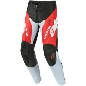 Pantaloni da motocross Alpinestars Racer Veil Honda neri-grigi-rossi-gialli