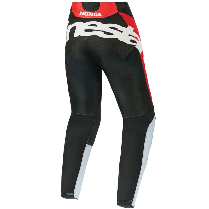 Pantaloni da motocross Alpinestars Racer Veil Honda neri-grigi-rossi-gialli