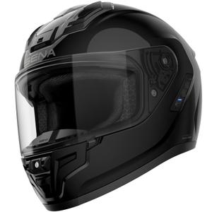 Casco integrale da moto SENA Phantom con cuffie in rete, nero lucido