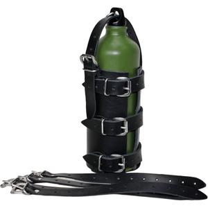 Portabottiglie in pelle RSA N14 nero