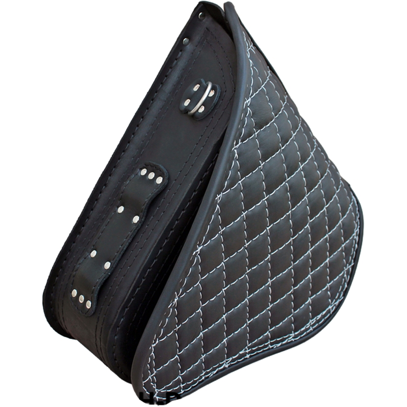 Borsa da moto in pelle RSA S63 HD Softail nera