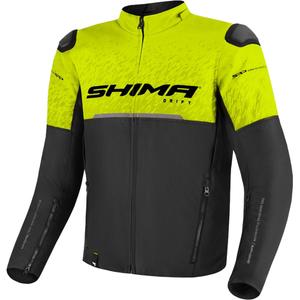 Giacca da moto Shima Drift nero-giallo fluo