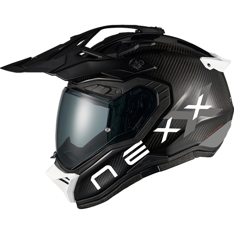 Casco da moto enduro Nexx X.Rally FIM Racing 2 Carbon nero-bianco