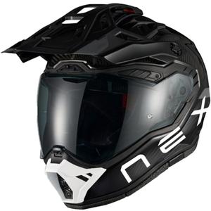 Casco da moto enduro Nexx X.Rally FIM Racing 2 Carbon nero-bianco