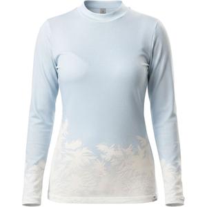 T-shirt termica da donna nanosilver® Frozen blu-bianco