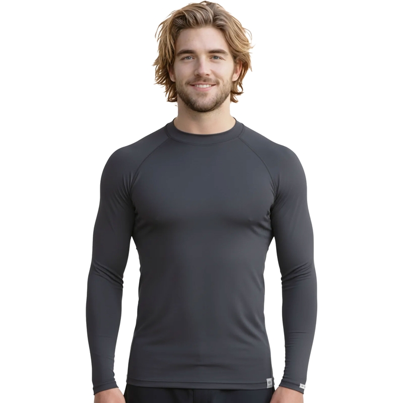 Camicia termica nanosilver® Raglan grigio antracite - manica lunga