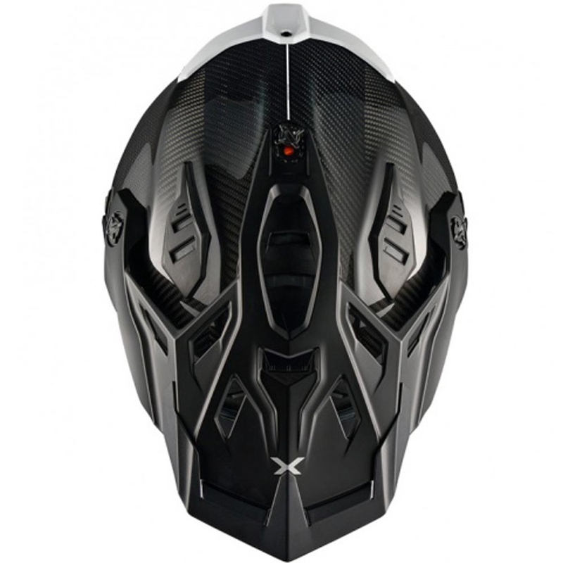 Casco da moto enduro Nexx X.Rally FIM Racing 2 Carbon nero-bianco