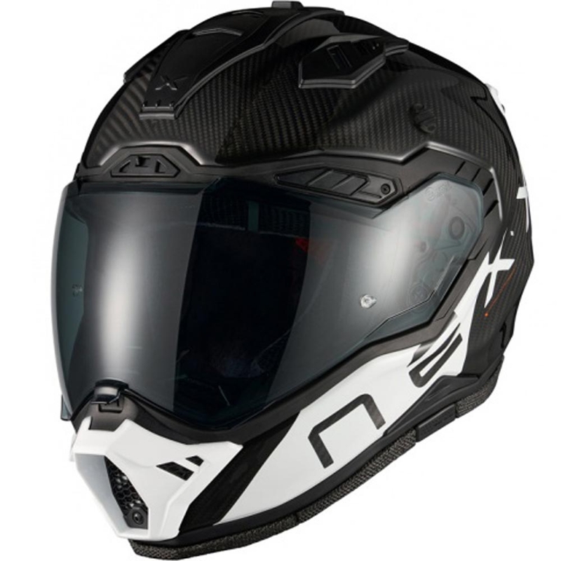Casco da moto enduro Nexx X.Rally Gravix Carbon nero-bianco