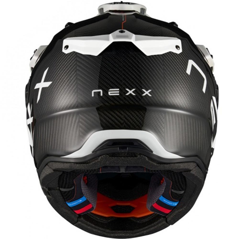 Casco da moto enduro Nexx X.Rally Gravix Carbon nero-bianco