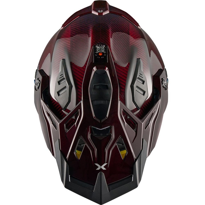 Casco da moto enduro Nexx X.Rally Namib Carbon rosso