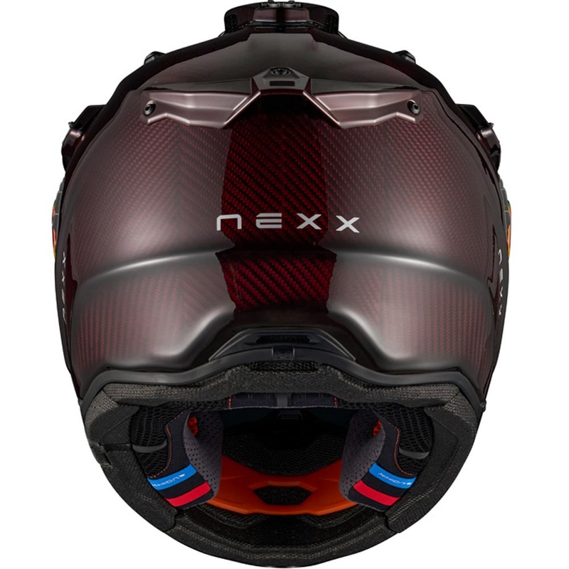 Casco da moto enduro Nexx X.Rally Namib Carbon rosso