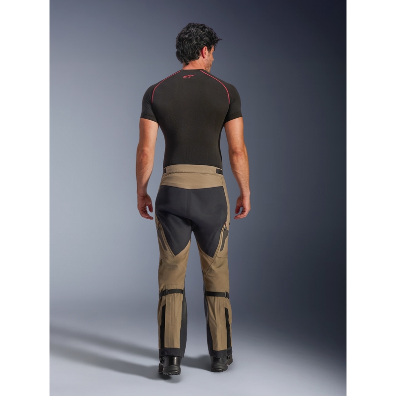 Pantaloni da moto Alpinestars Nazca 3L Gore-Tex PRO marrone chiaro-nero