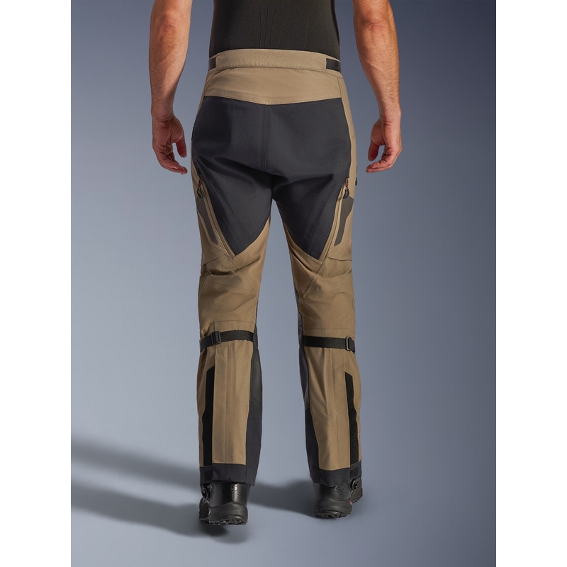 Pantaloni da moto Alpinestars Nazca 3L Gore-Tex PRO marrone chiaro-nero