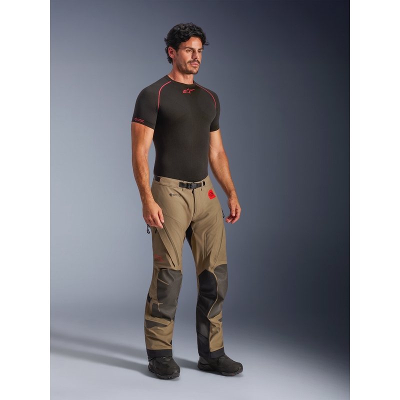 Pantaloni da moto Alpinestars Nazca 3L Gore-Tex PRO marrone chiaro-nero