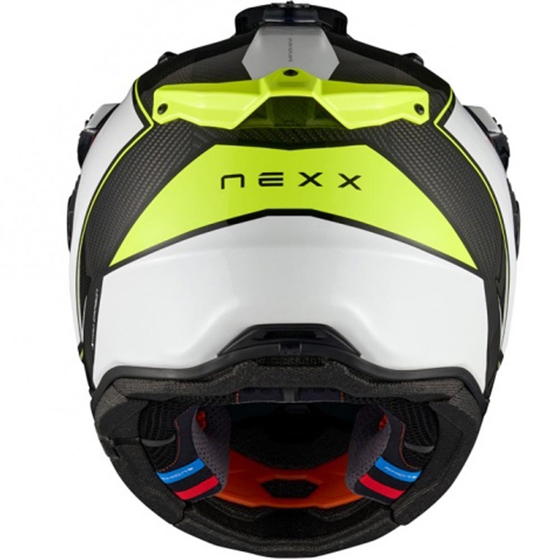 Casco da moto enduro Nexx X.Rally Raid bianco-giallo fluo