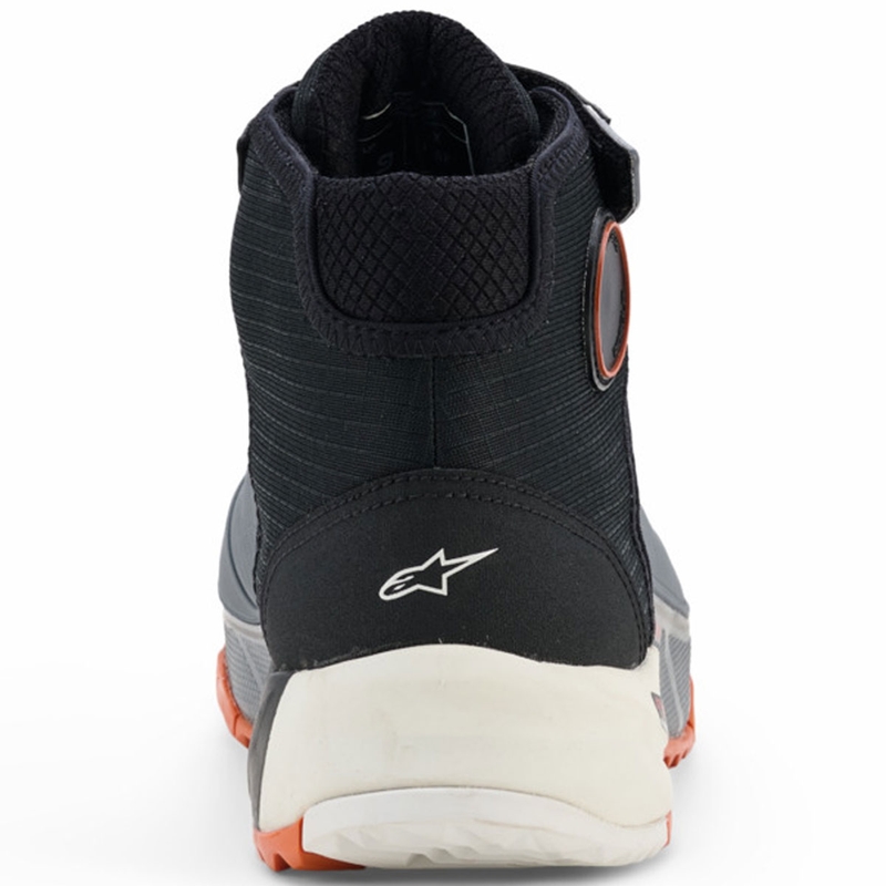 Stivali da moto Alpinestars CR-X Drystar nero-grigio scuro-arancione