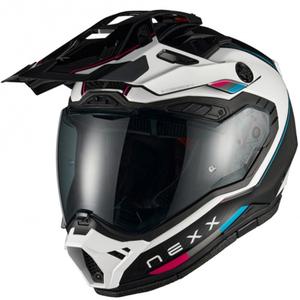 Casco da moto enduro Nexx X.Rally Raid blu-rosa