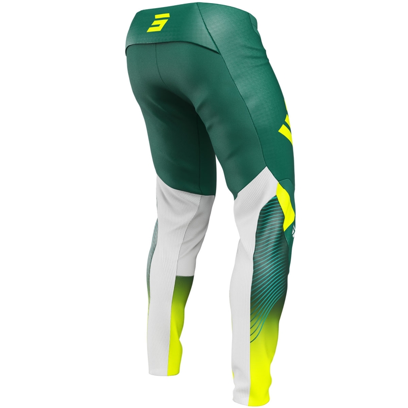 Pantaloni da motocross Shot Contact GP 26 Verde-Giallo neon