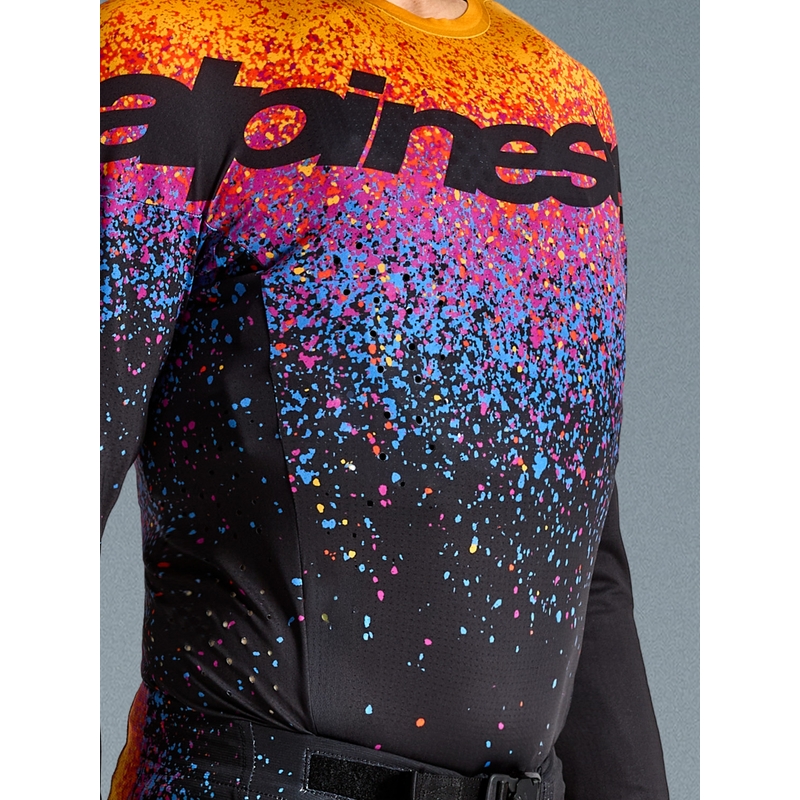 Maglia da motocross Alpinestars Supertech Black Hole in edizione limitata, colore nero