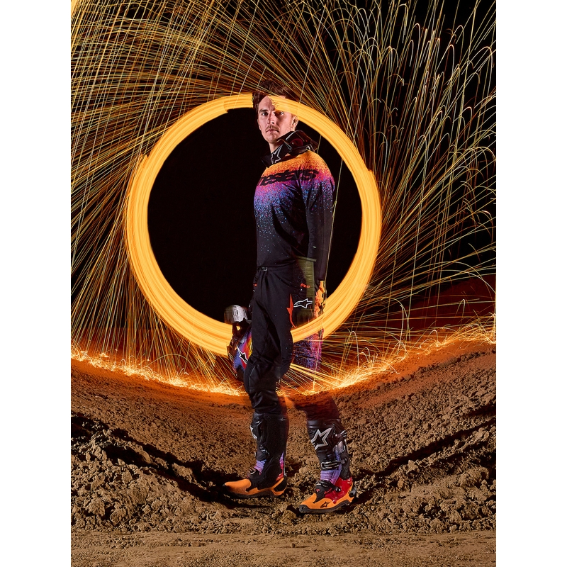 Pantaloni da motocross Alpinestars Supertech Limited Edition Black Hole - Neri