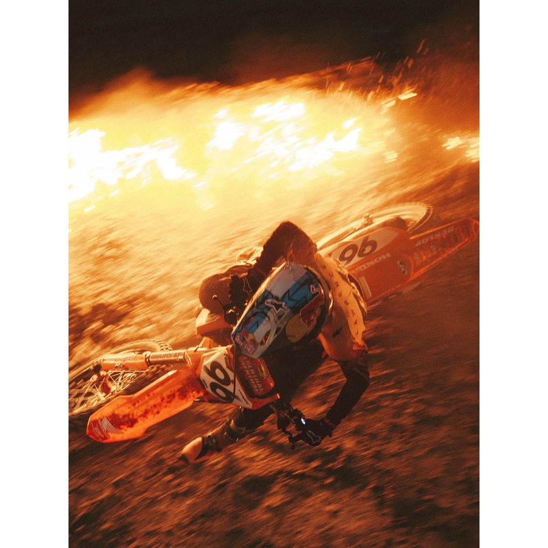 Casco da motocross Alpinestars Supertech S-M10 edizione limitata Black Hole di colore nero