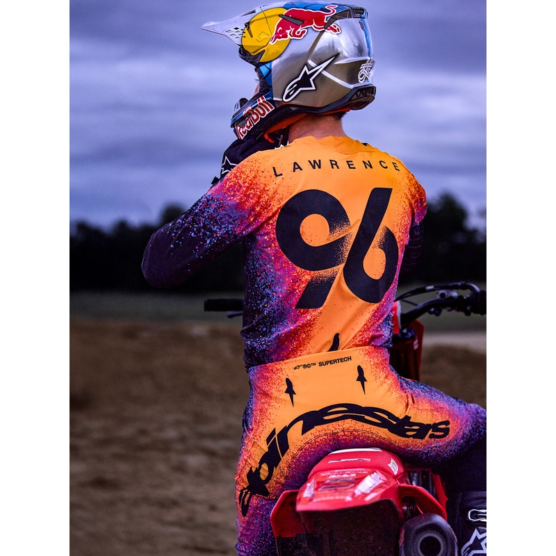 Casco da motocross Alpinestars Supertech S-M10 edizione limitata Black Hole di colore nero