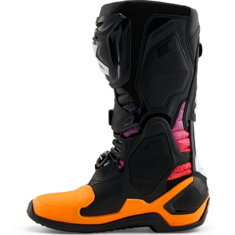 Stivali da moto Alpinestars Tech 10 Limited Edition Black Hole di colore nero