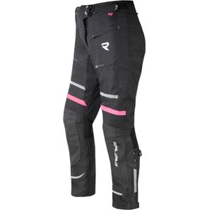 Pantaloni da moto Street Racer Betty II neri e rosa da donna
