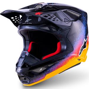 Casco da motocross Alpinestars Supertech S-M10 edizione limitata Black Hole di colore nero