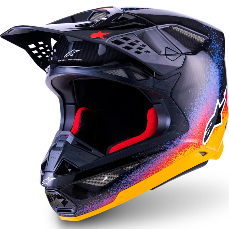 Casco da motocross Alpinestars Supertech S-M10 edizione limitata Black Hole di colore nero