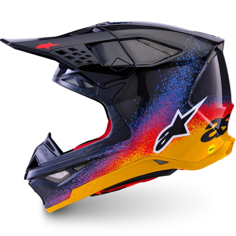 Casco da motocross Alpinestars Supertech S-M10 edizione limitata Black Hole di colore nero