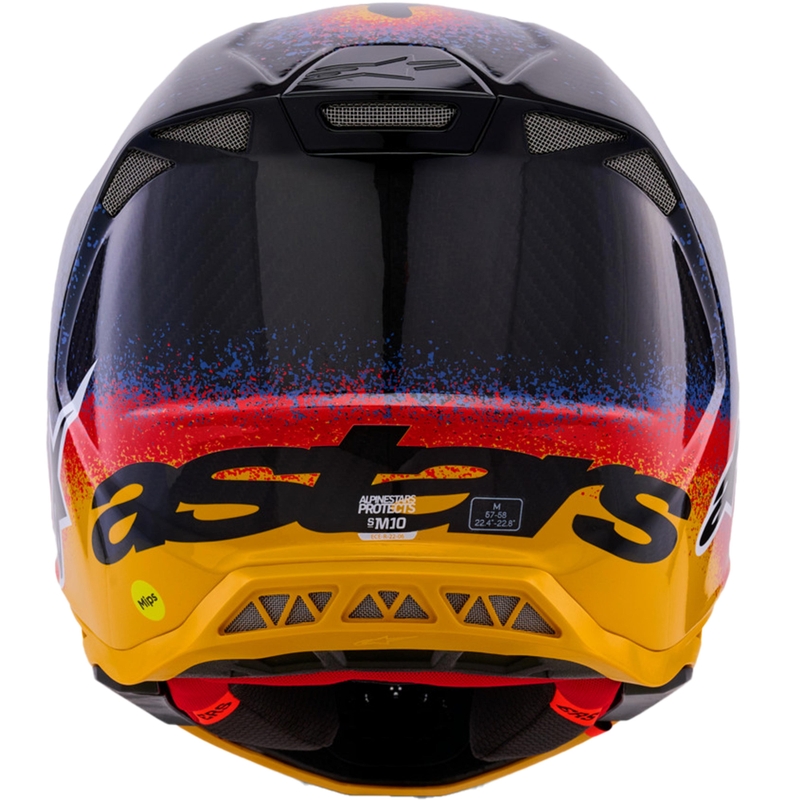 Casco da motocross Alpinestars Supertech S-M10 edizione limitata Black Hole di colore nero