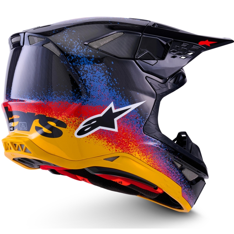 Casco da motocross Alpinestars Supertech S-M10 edizione limitata Black Hole di colore nero