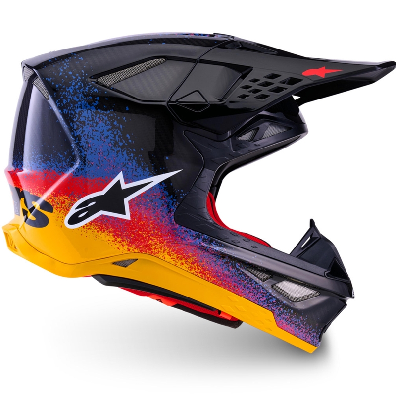 Casco da motocross Alpinestars Supertech S-M10 edizione limitata Black Hole di colore nero