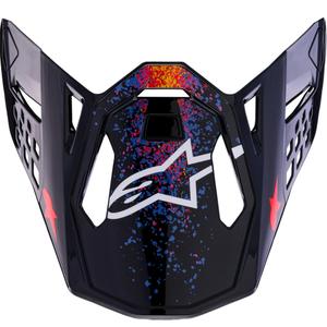 Visiera per casco da moto Alpinestars Supertech S-M10 Black Hole in edizione limitata, colore nero