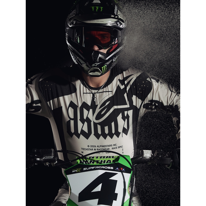 Maglia da motocross Alpinestars Techstar edizione limitata Wolf Dust sabbia-nero