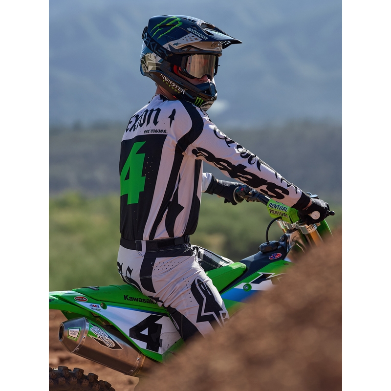 Maglia da motocross Alpinestars Techstar edizione limitata Wolf Dust sabbia-nero