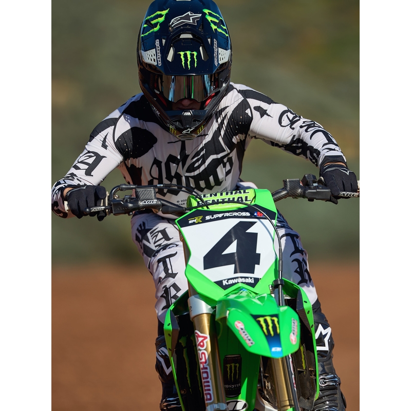 Maglia da motocross Alpinestars Techstar edizione limitata Wolf Dust sabbia-nero