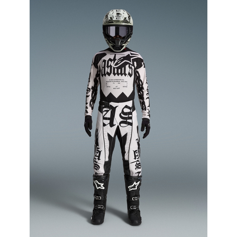 Maglia da motocross Alpinestars Techstar edizione limitata Wolf Dust sabbia-nero