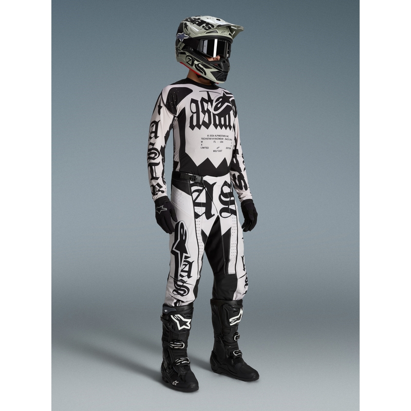 Maglia da motocross Alpinestars Techstar edizione limitata Wolf Dust sabbia-nero
