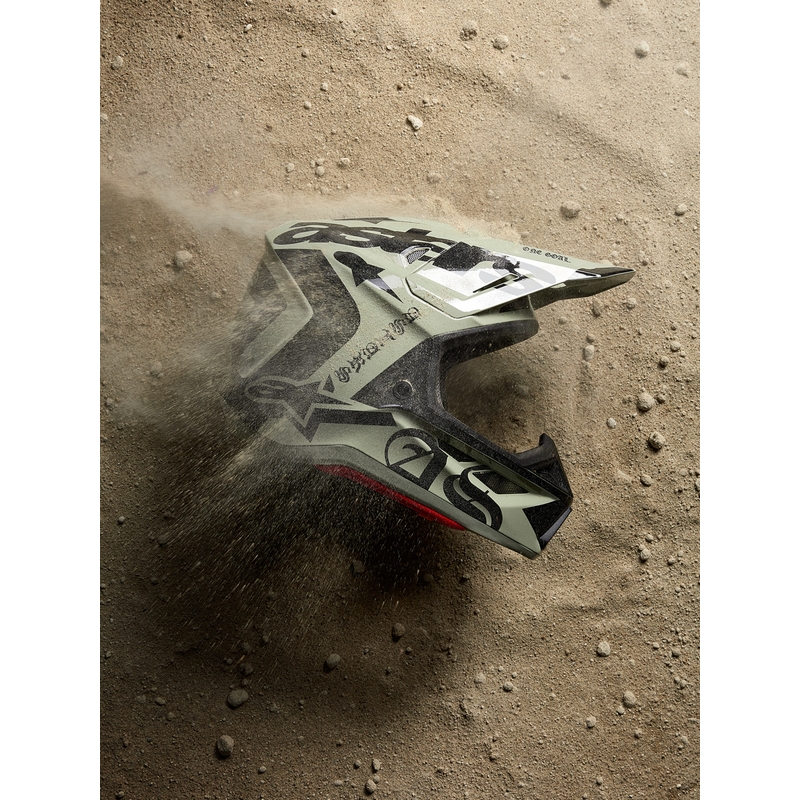 Casco da motocross Alpinestars Supertech S-M7 edizione limitata Wolf Dust sabbia-nero
