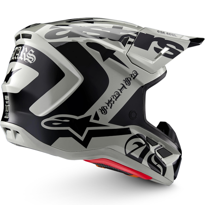 Casco da motocross Alpinestars Supertech S-M7 edizione limitata Wolf Dust sabbia-nero