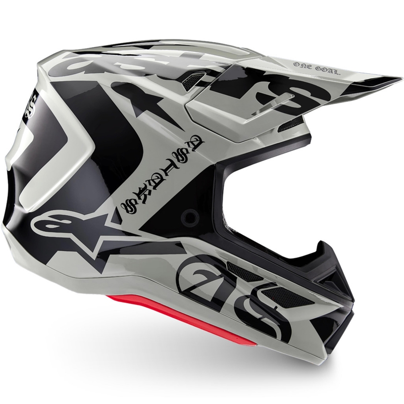 Casco da motocross Alpinestars Supertech S-M7 edizione limitata Wolf Dust sabbia-nero
