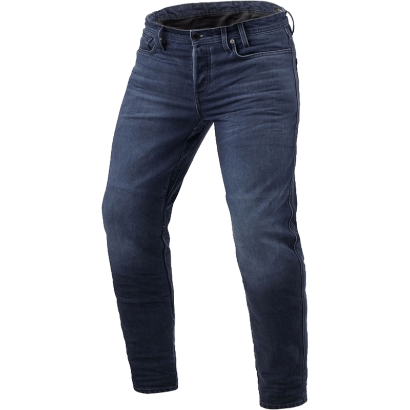 Jeans moto Revit Micah TF lavati blu scuro