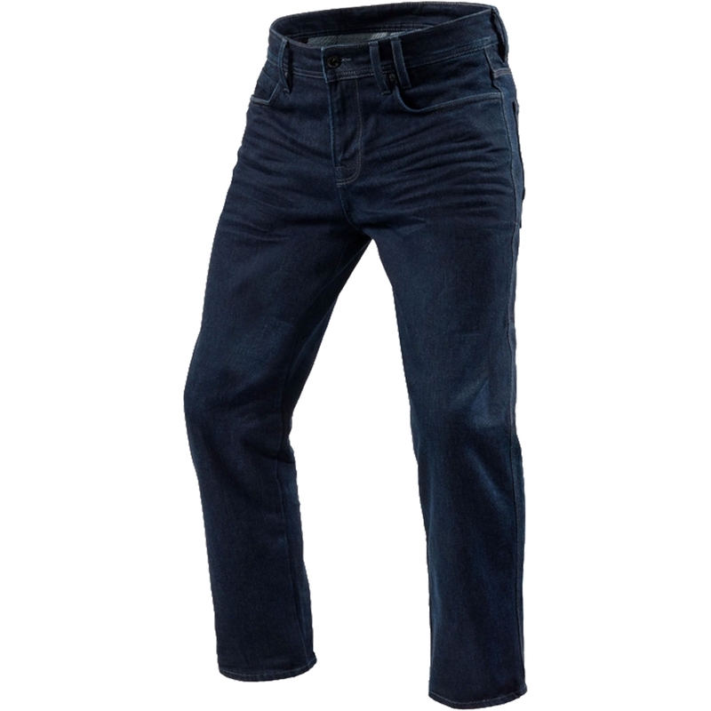 Jeans moto Revit Lombard 3 RF blu scuro cropped