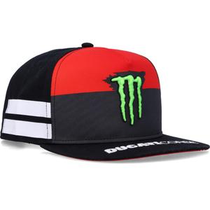 Cappellino Ducati Monster White Stripes nero-rosso-bianco